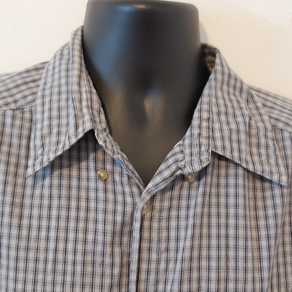 COLUMBIA | Men's Button Down Shirt Grey Black Size Large - Picture 2 of 8